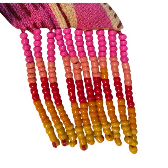 Farm Rio Anthropologie Womens M Mixed Beaks & Bananas Maxi Wrap‎ Dress NWT - Picture 7 of 10